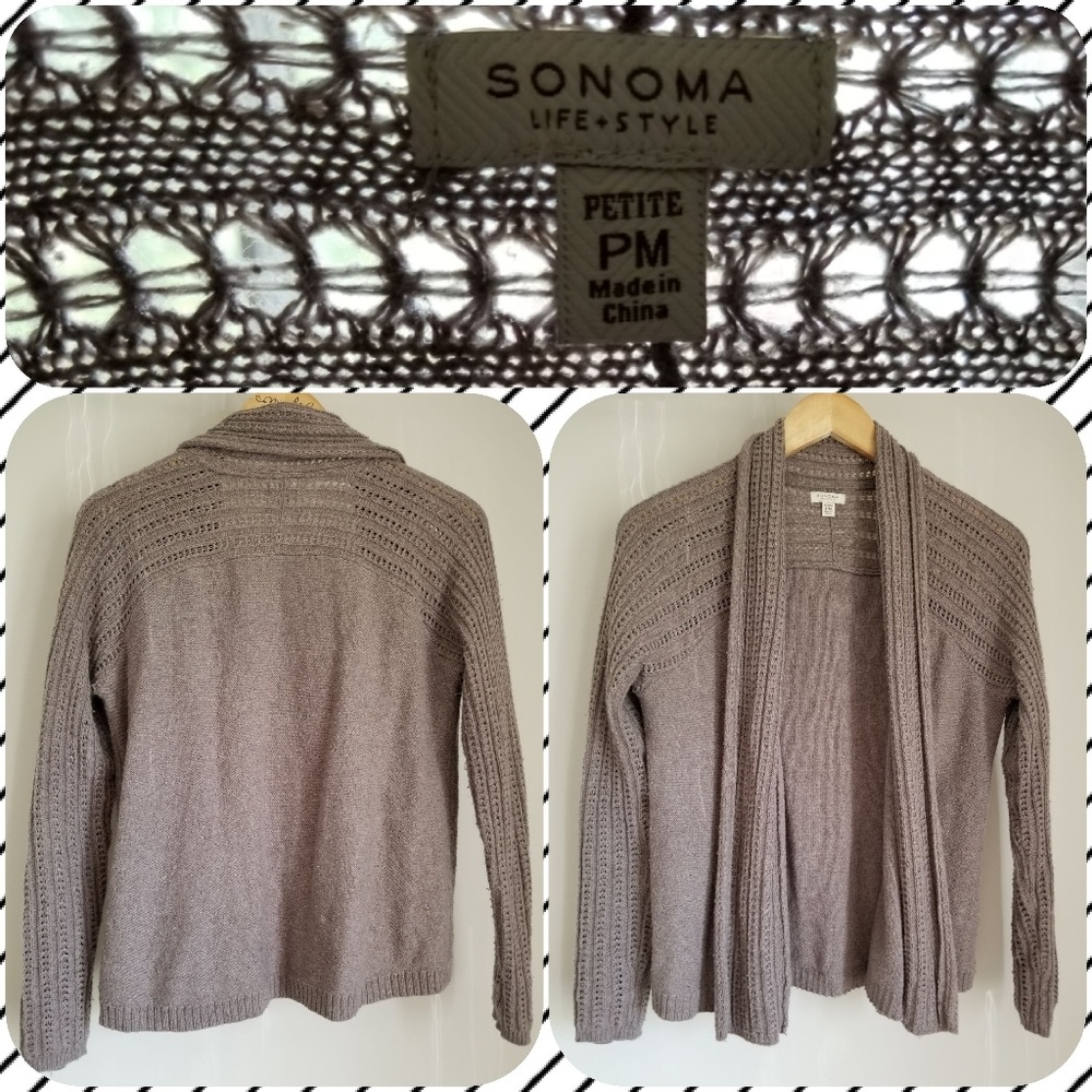 Sonoma cardigan sweater gray